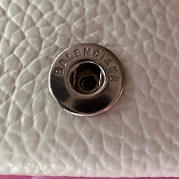 Balenciaga Compact Wallet (EUC; White/Silver) - Picture 8 of 16